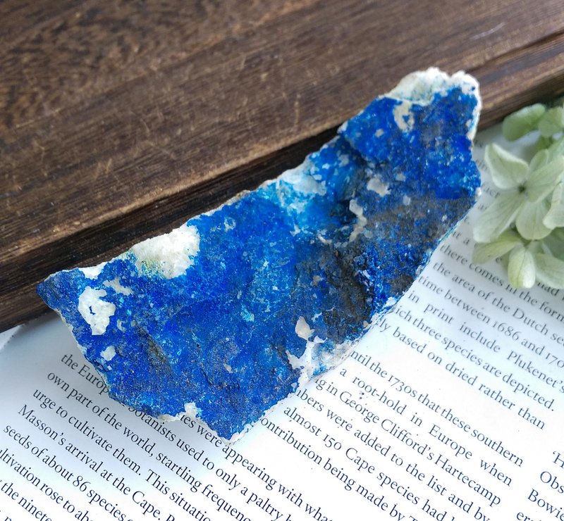 Azurite  安徽产地 蓝铜矿 石英 共生矿 天然矿石 原矿 - 摆饰 - 其他材质 