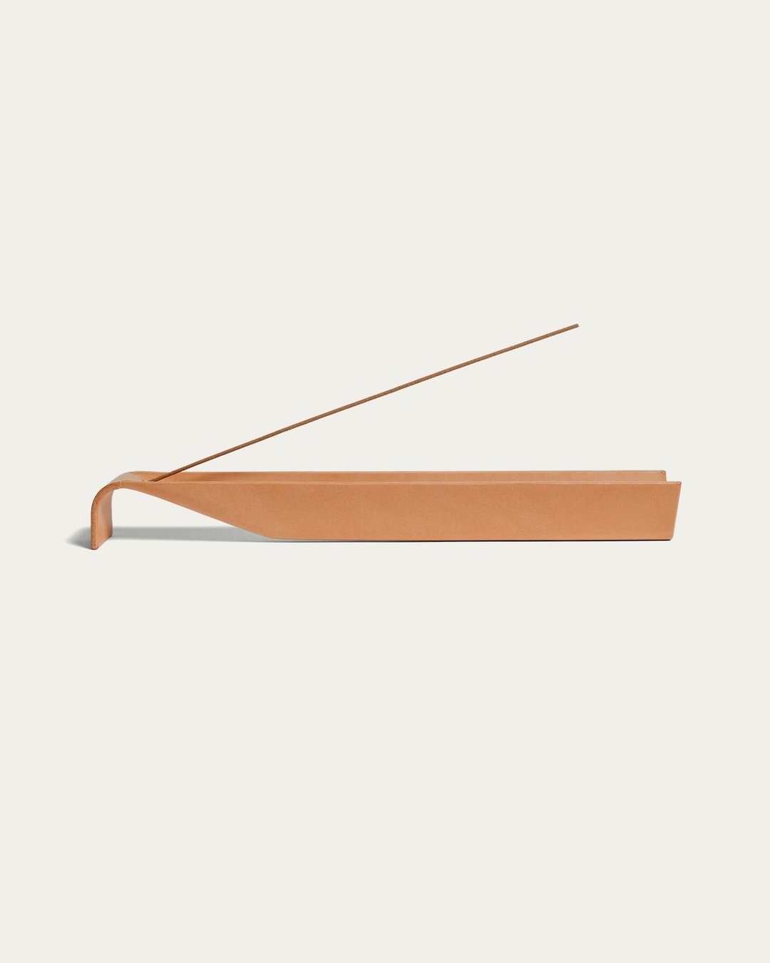 序 香座 Leather Incense Holder - 香薰/精油/线香 - 真皮 橘色