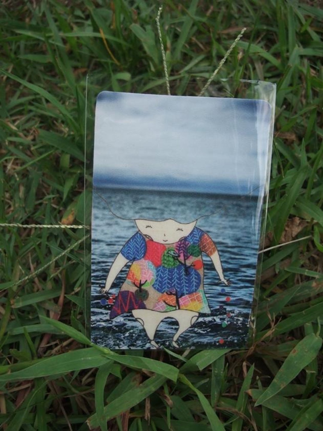 【贴纸】植物女孩系列の播种(海洋) - 贴纸 - 防水材质 蓝色