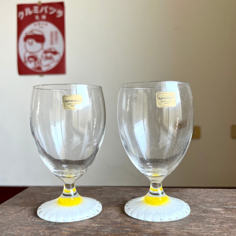 早期luminarc雏菊玻璃酒杯组 - 酒杯/酒器 - 玻璃 多色