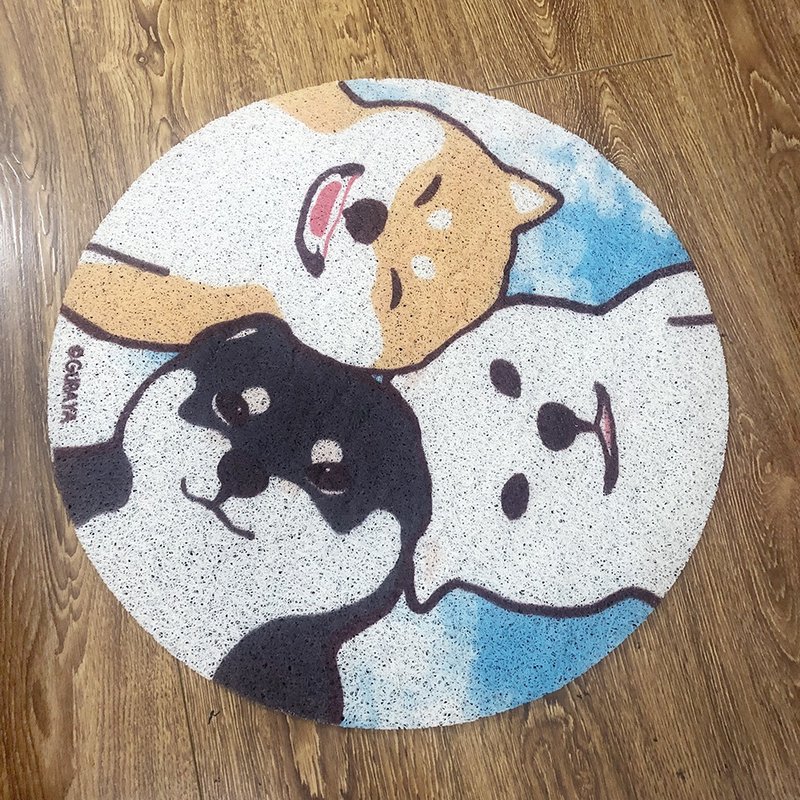 新品 仓屋柴犬防水地垫 尼龙圈丝 三色 - 其他 - 聚酯纤维 橘色