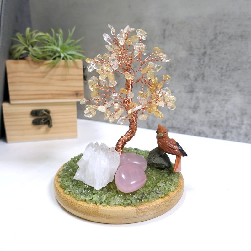 黄水晶树 办公室开运疗愈小摆件 - 摆饰 - 水晶 