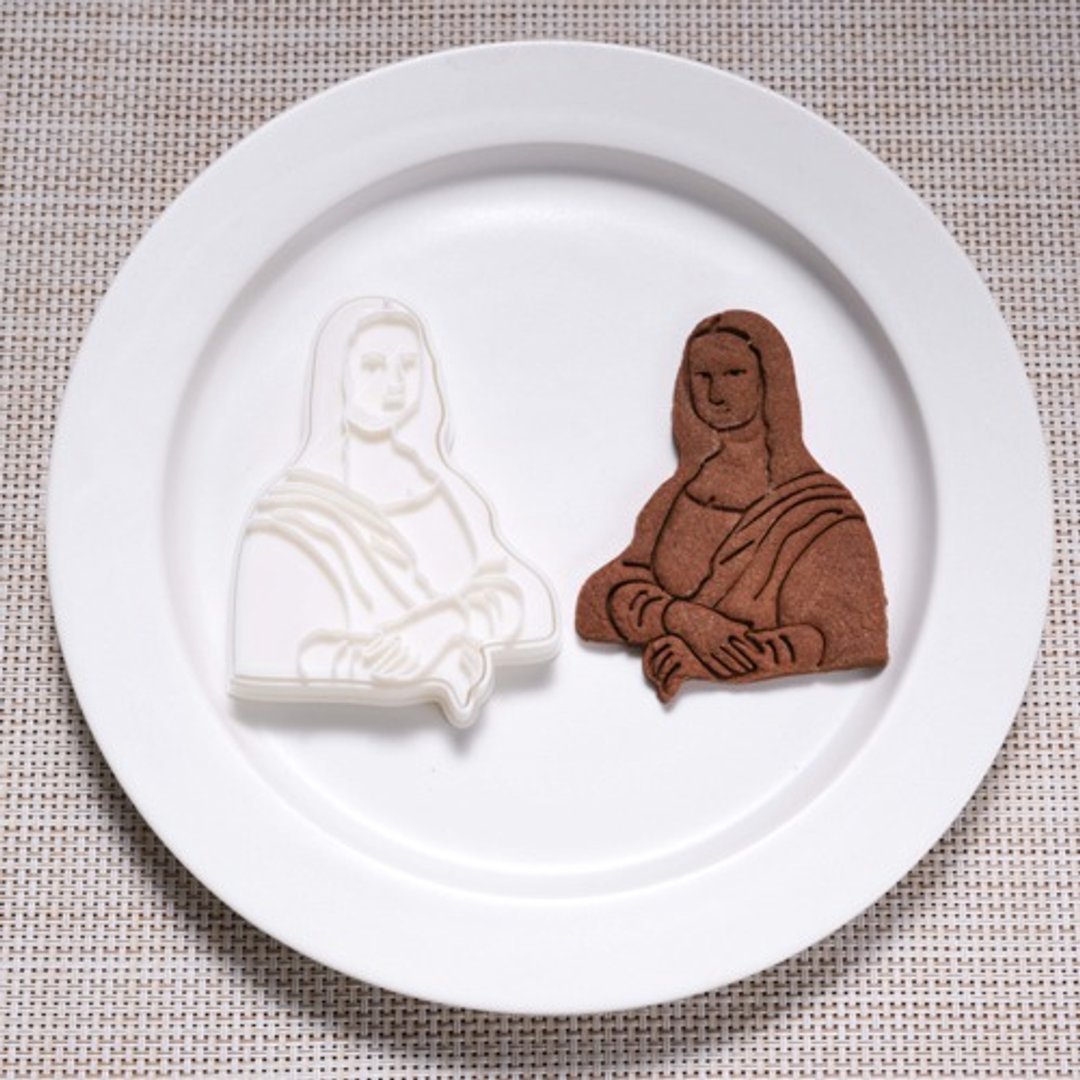 Mona Lisa (cookie cutter, cookie mold) - 厨房用具 - 木头 