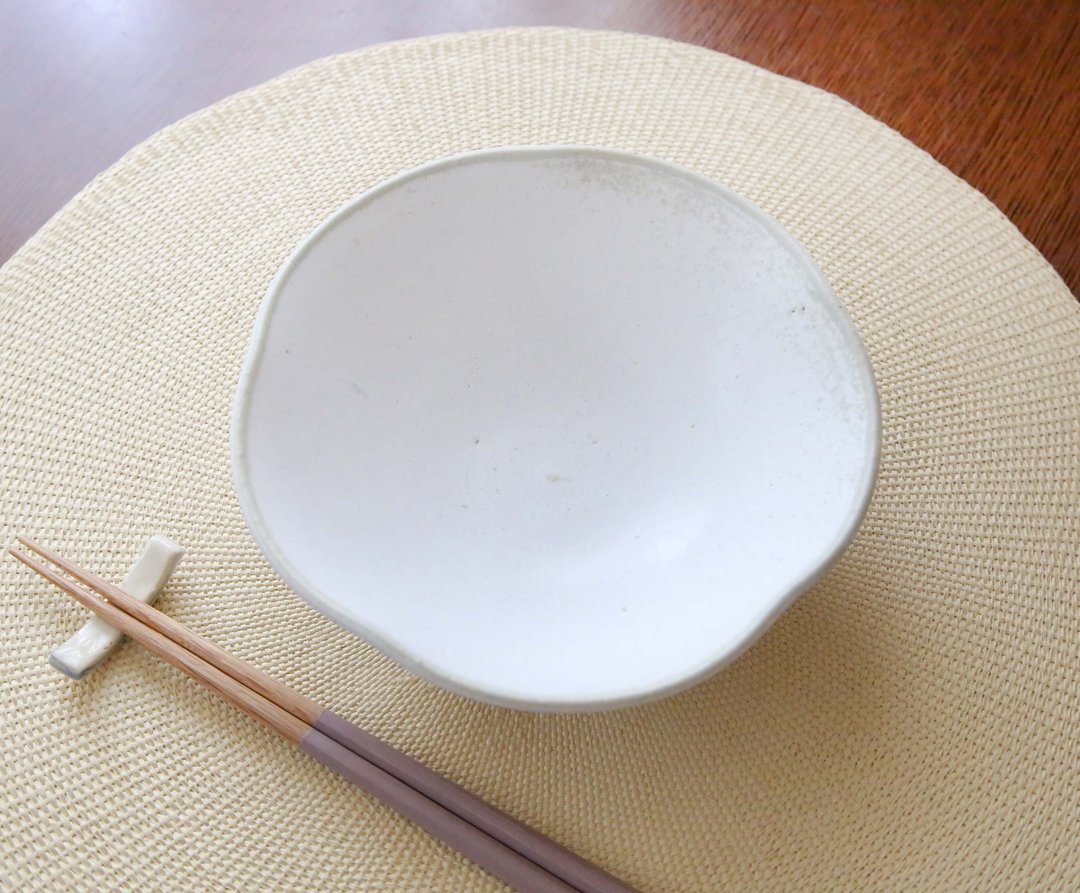 Flower lover with white crystal glaze 2 - 碗 - 陶 白色