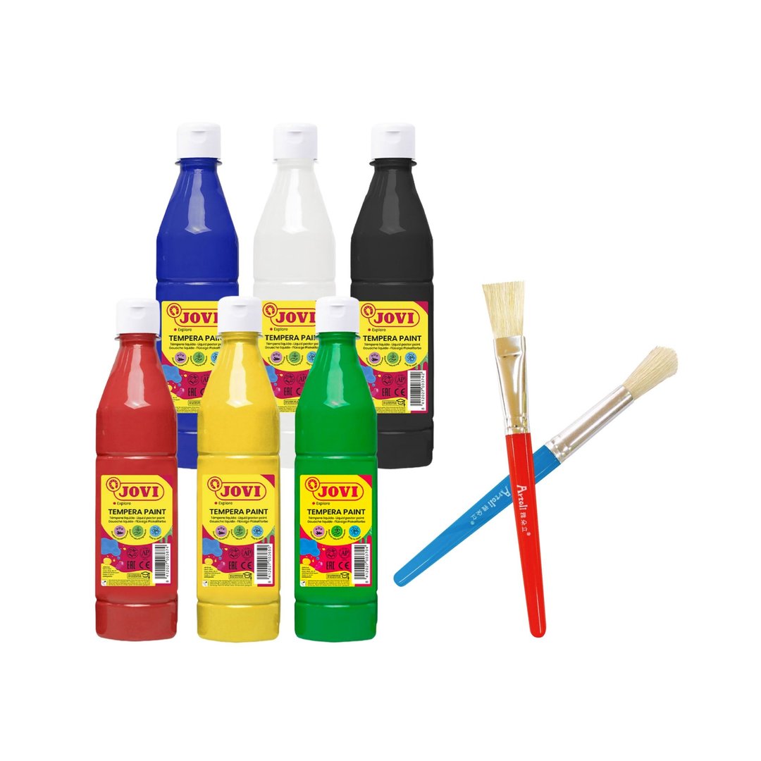 【成堡国际】西班牙 JOVI 不透明水彩 6 色组 500ML 无毒颜料 - 玩具/玩偶 - 颜料 