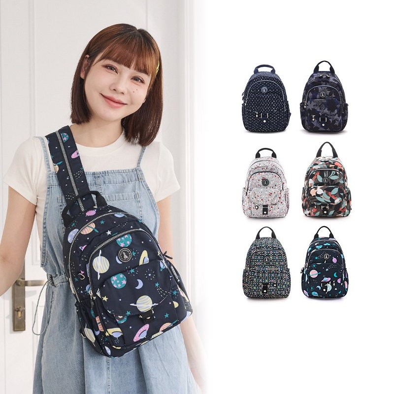 【日系印花】枫糖玛芝 - 轻旅单肩后背两用包 - 共六色 - 后背包/双肩包 - 尼龙 多色