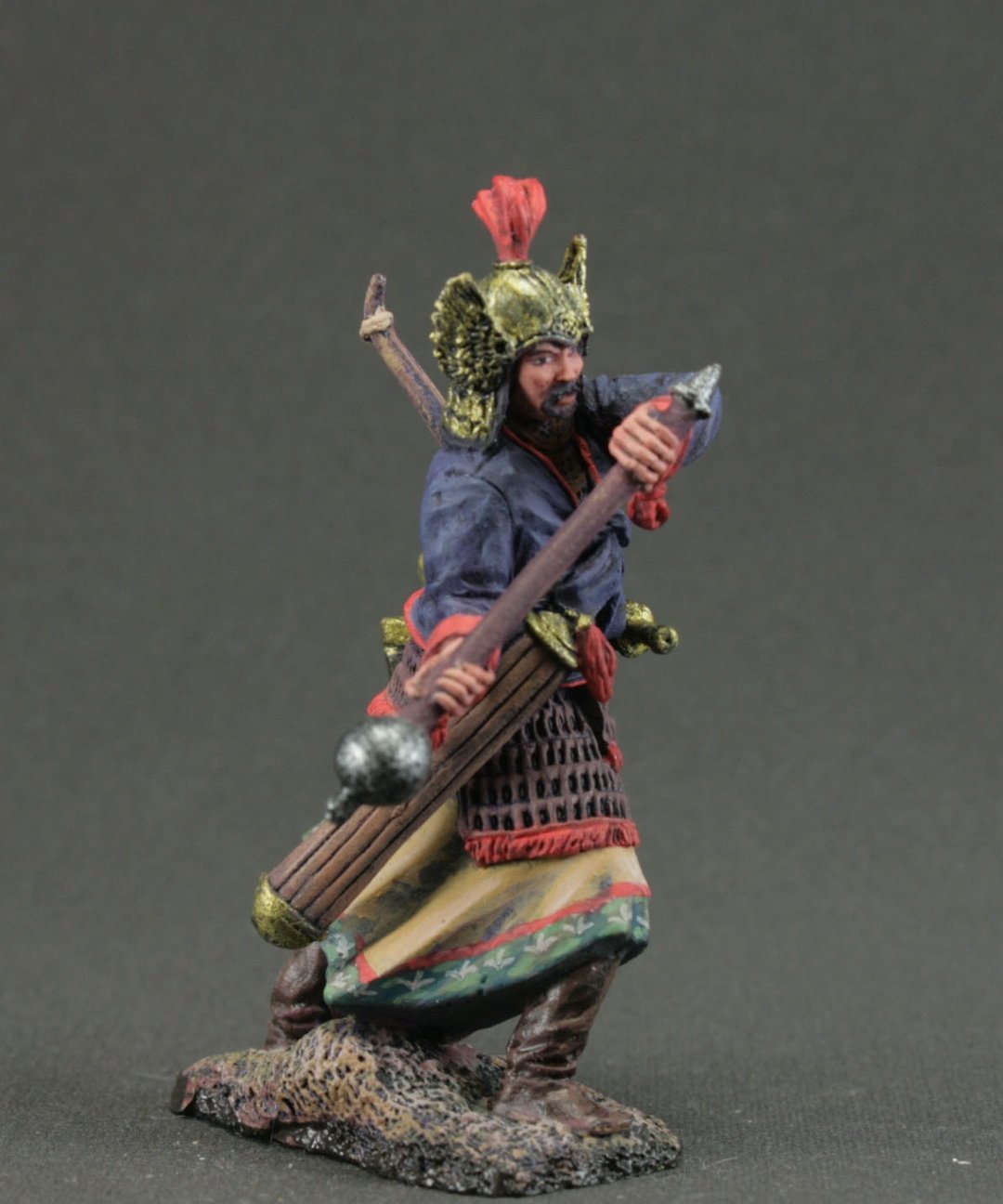 Ancient Chinese warrior, Handmade miniature Toy tin soldier 54 mm Gift for him - 玩偶/公仔 - 其他金属 多色