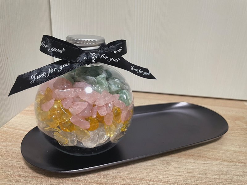 订制 | 时尚系五行水晶能量球置物盘 | 居家摆饰 - 摆饰 - 水晶 黑色