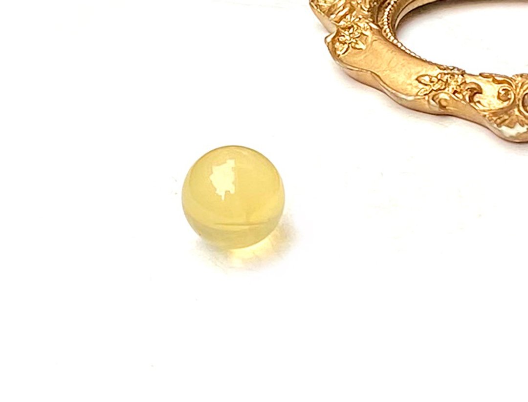 柠檬黄水晶迷你可爱水晶小球23mm 能量石 天然石家居办公室 摆件 - 其他 - 水晶 黄色