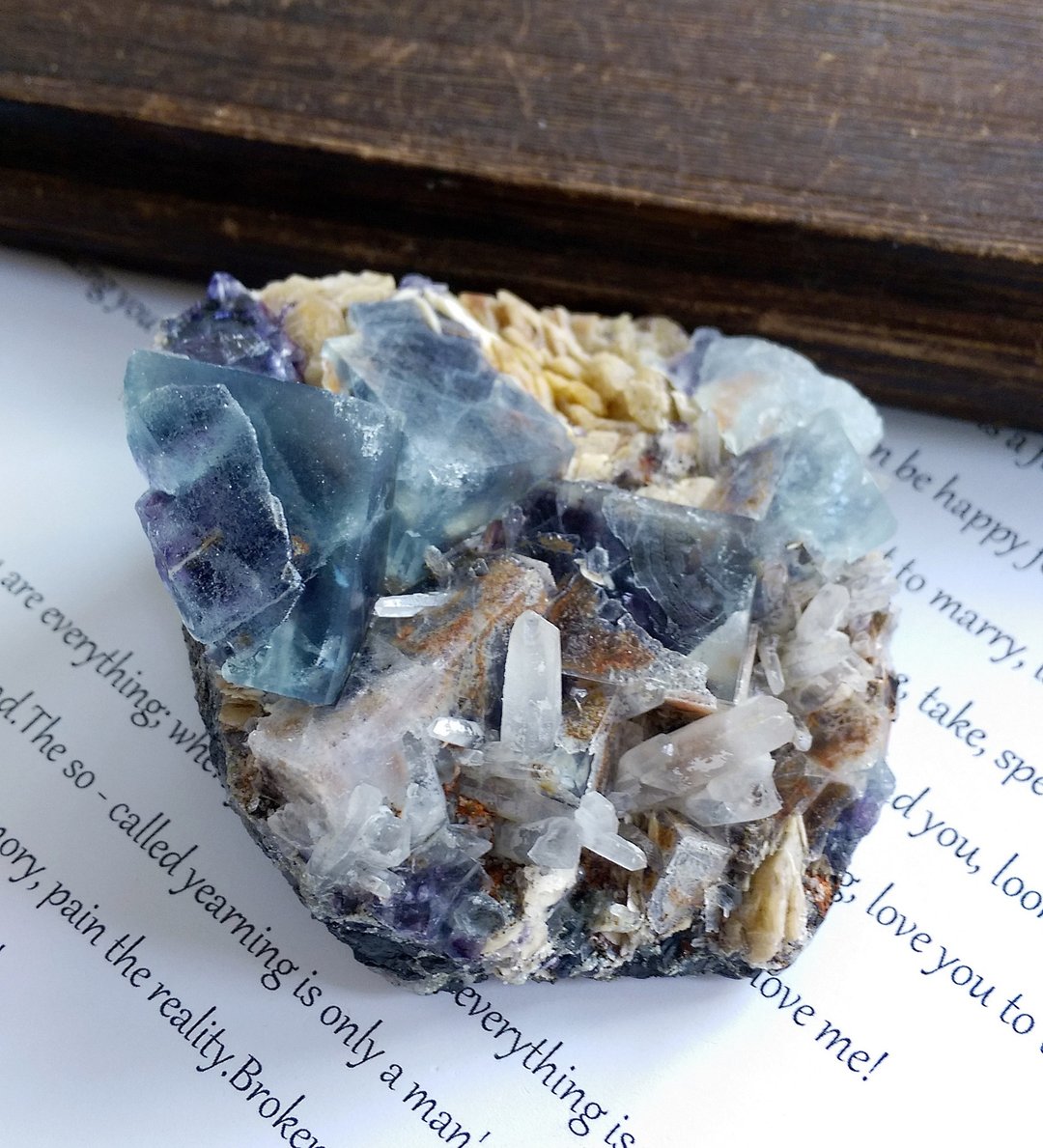Fluorite  内蒙产地  幻影萤石 水晶共生 天然矿石 原矿 - 摆饰 - 其他材质 