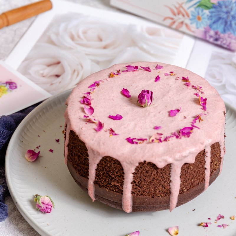 网友指定款/酪馨莓瑰/生酮蛋糕/无糖无麸/草莓巧克力 - 蛋糕/甜点 - 新鲜食材 咖啡色