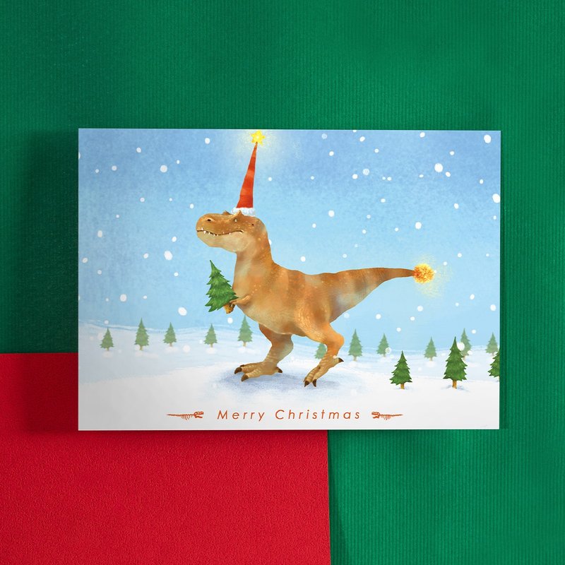 送一棵圣诞树 会太小气? / 明信片 - 卡片/明信片 - 纸 蓝色
