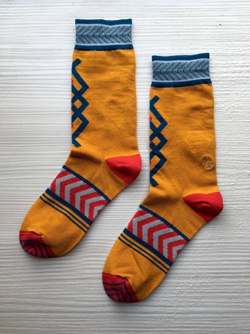 【NEW】1815GN - 袜子 - 聚酯纤维 橘色