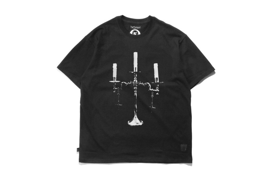VANDAL AI画的图-Upside-down Cross Candlestick短 - 男装上衣/T 恤 - 棉 黑色