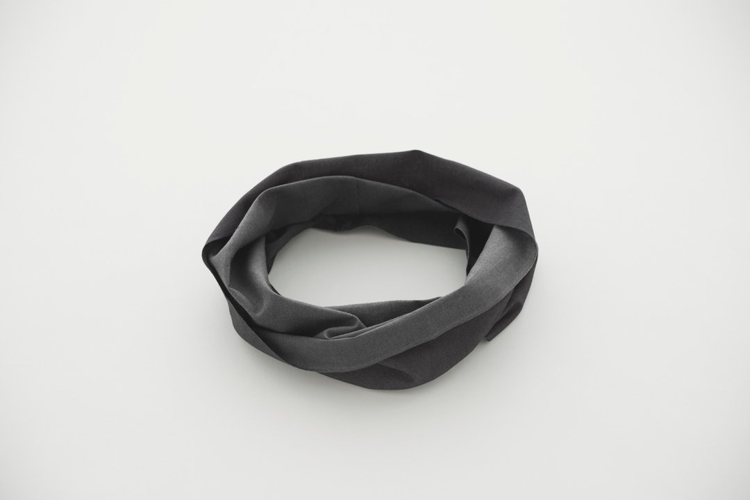 Snood Oo Wow MONO BLACK L size - 丝巾 - 棉 