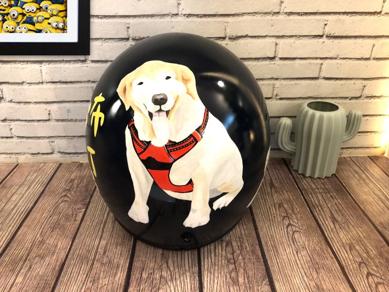 手绘疯 定制化 狗狗 猫猫 安全帽 彩绘 纪念 礼物 生日 情人节 - 订制画像 - 其他材质 多色