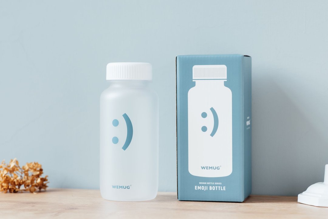 交换礼物 环保减塑笑脸杯 雾面 550ml 防漏水壼 可加购滤芯 - 水瓶/水壶 - 塑料 多色