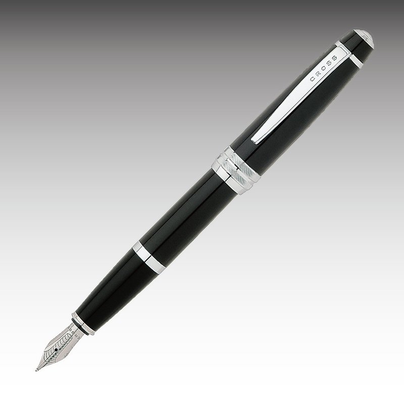 CROSS Bailey贝礼系列黑亮漆钢笔免费刻字  (原厂正货) - 钢笔 - 其他金属 黑色