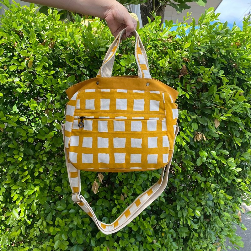 【瑗艺拙现手作】 多功能可肩背/手提/托特包-共三款 - 侧背包/斜挎包 - 其他材质 