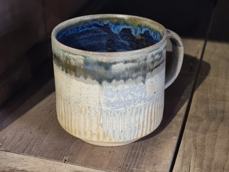 【一冬人】希腊杯情- 哥德风 蓝彩 陶器 陶杯 酒杯 咖啡杯 茶 - 其他杯子 - 陶 蓝色