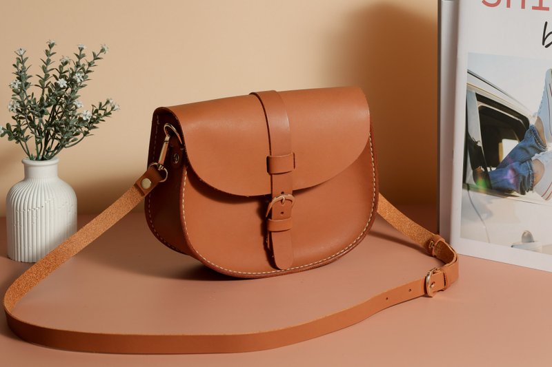 【双人95折】马鞍包DIY(多色选择)(免费刻字)_欢迎团体包场 - 皮件 - 真皮 