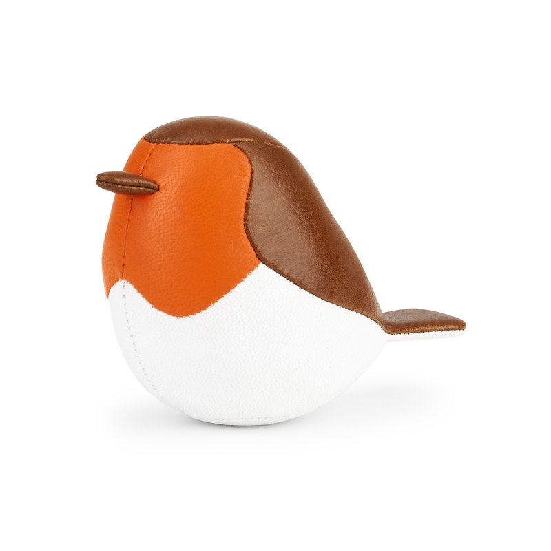 【迷你纸镇】罗宾鸟 Bird Robin 摆饰 | 交换礼物 情人节 结婚礼 - 摆饰 - 人造皮革 多色