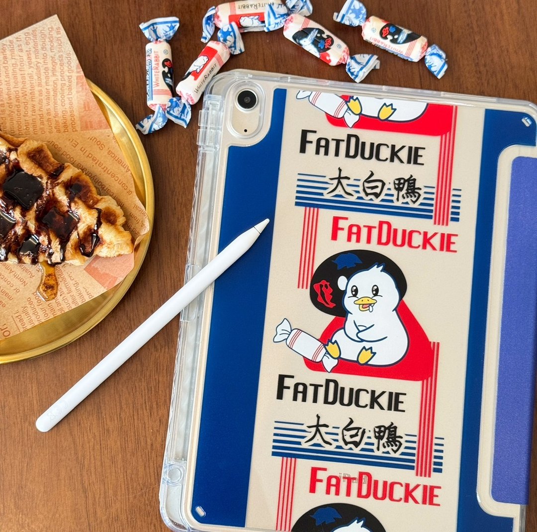 【大白鸭】透明硬壳iPad Case - 平板/电脑保护壳 - 硅胶 绿色