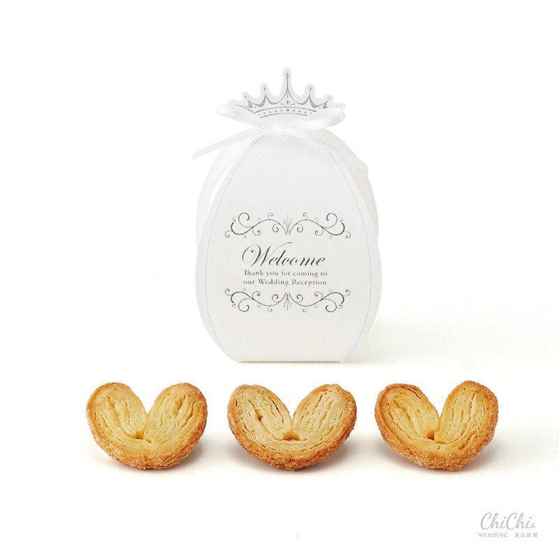 2025婚礼推荐浪漫教堂小礼盒(迷你爱心派)/最低起订量为五个 - 零食/点心 - 纸 多色