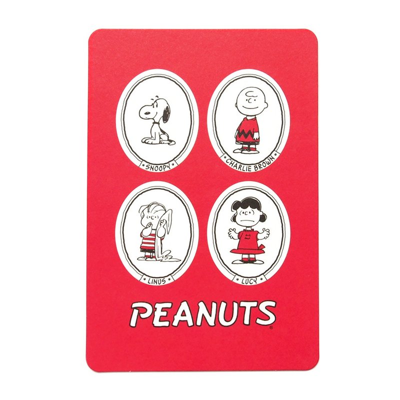 Snoopy日本明信片(加厚版) 好朋友【Hallmark-Peanuts多用途】 - 卡片/明信片 - 纸 红色