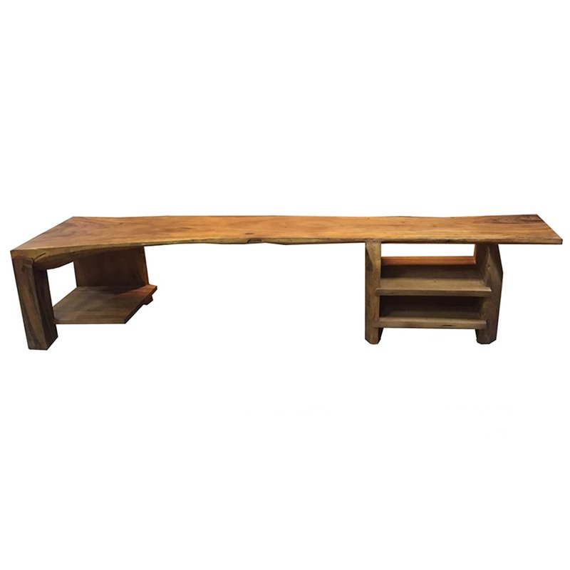 【吉迪市100%原木家具】SNTV004A1 原木电视柜 TV柜 长凳 置物 - 电视柜 - 木头 咖啡色