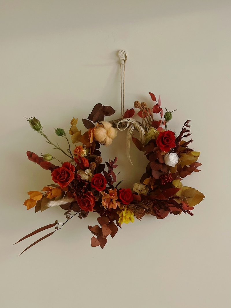 【花诉花艺】立体永生花圈/开幕花礼/升迁花礼/祝贺花礼 - 干燥花/捧花 - 植物．花 多色