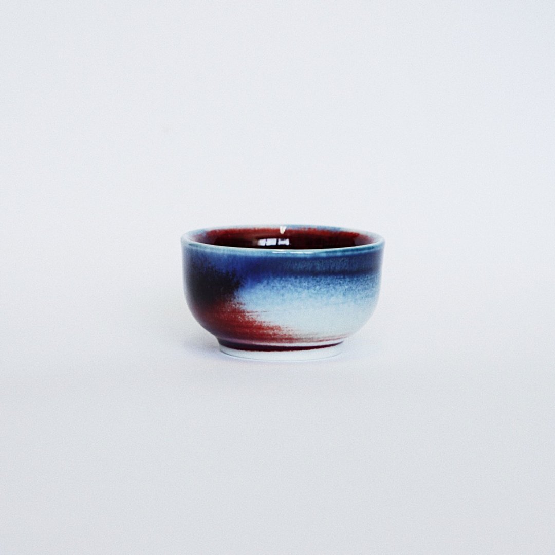 窑变釉手作陶瓷迷你单杯－星空蓝 - 茶具/茶杯 - 瓷 蓝色