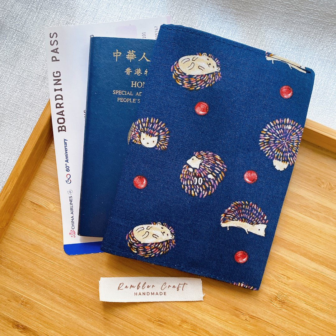 护照套 Passport Holder 护照夹 护照收纳 刺猬款 - 护照夹/护照套 - 棉 