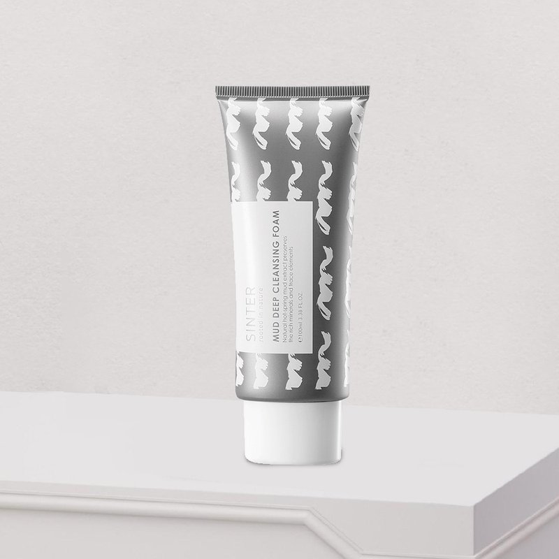 【SINTER 颜玺】温泉泥深层洁净洗颜霜(洗面乳) - 脸部清洁/卸妆用品 - 其他材质 灰色