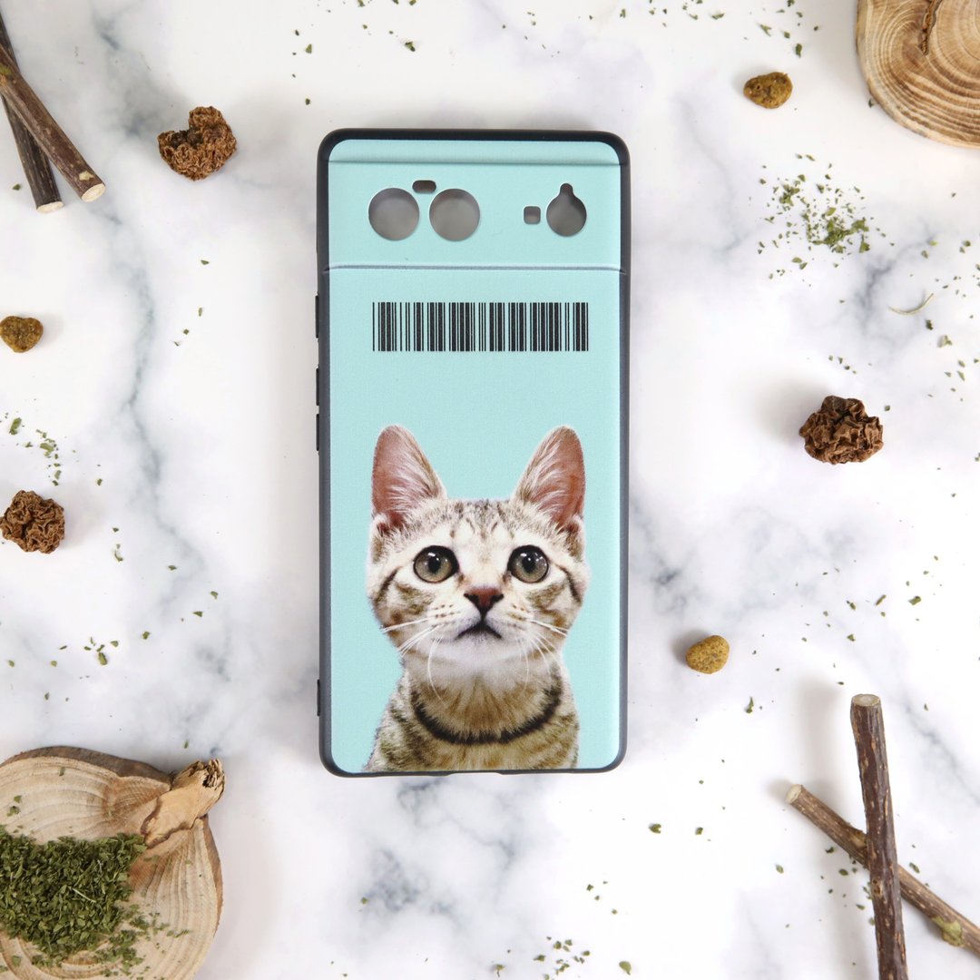 宠物 毛小孩 猫 狗 情人 客制化 载具 防摔手机壳 文字 条码  QR - 手机壳/手机套 - 环保材料 多色