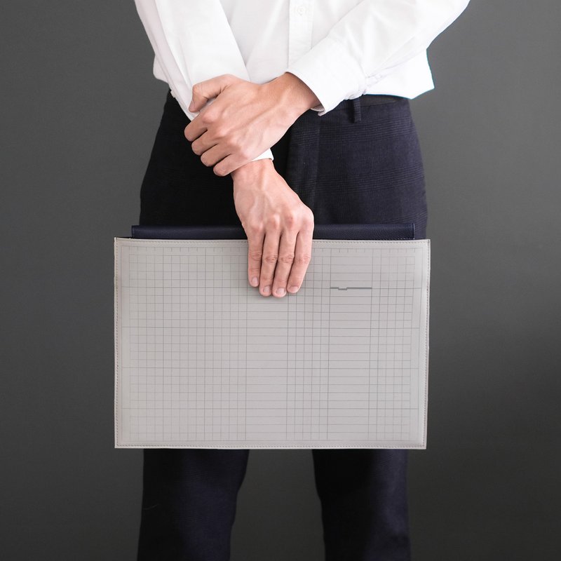 HARDEN 13" Computer Case - MARBLE GRAY/NAVY - 电脑包 - 乳胶 灰色