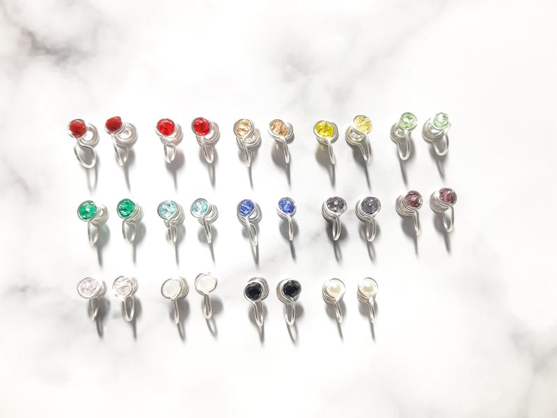 夹式耳环 - 多色可选 - 百搭款 - 耳环/耳夹 - 其他材质 多色