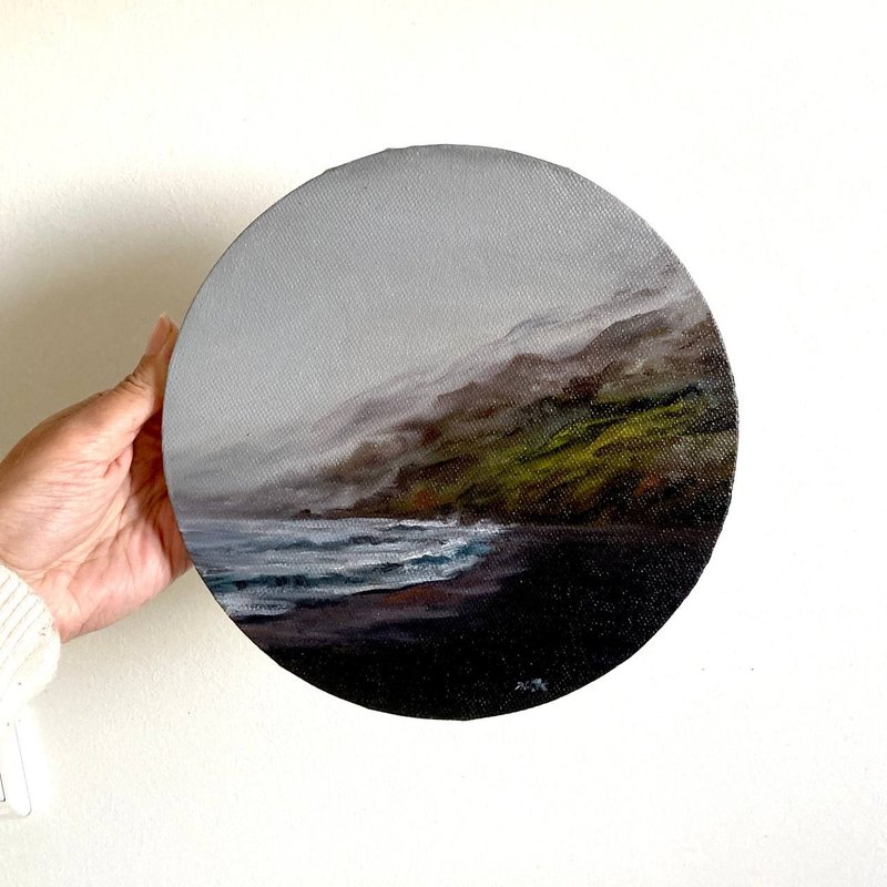 山水画 - 海报/装饰画/版画 - 棉．麻 灰色