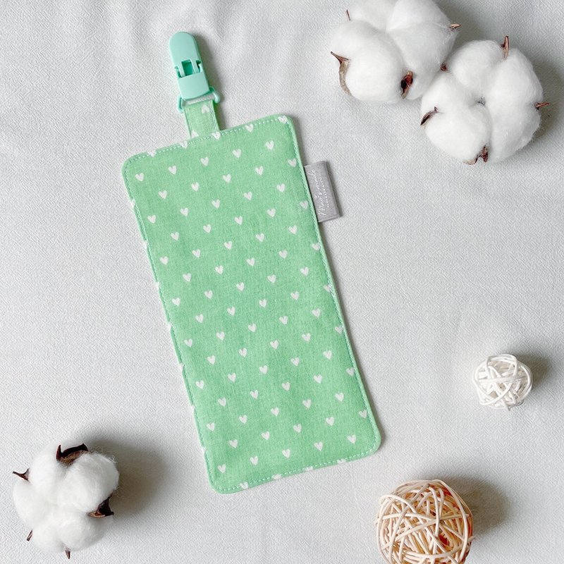 薄荷爱心 幼儿园 手帕夹 幼儿园必备 手帕 儿童手帕 擦手巾 - 其他 - 棉．麻 