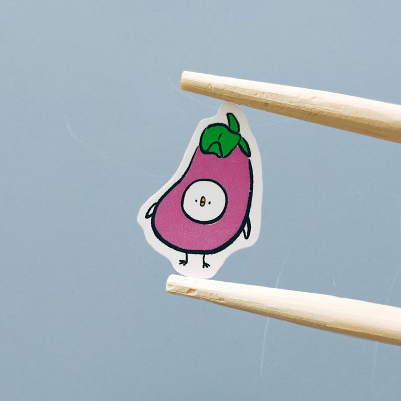 单张买 / 茄子小鸡 - 小鸡的伪装系列 / 雾面手绘贴纸 - 贴纸 - 纸 紫色
