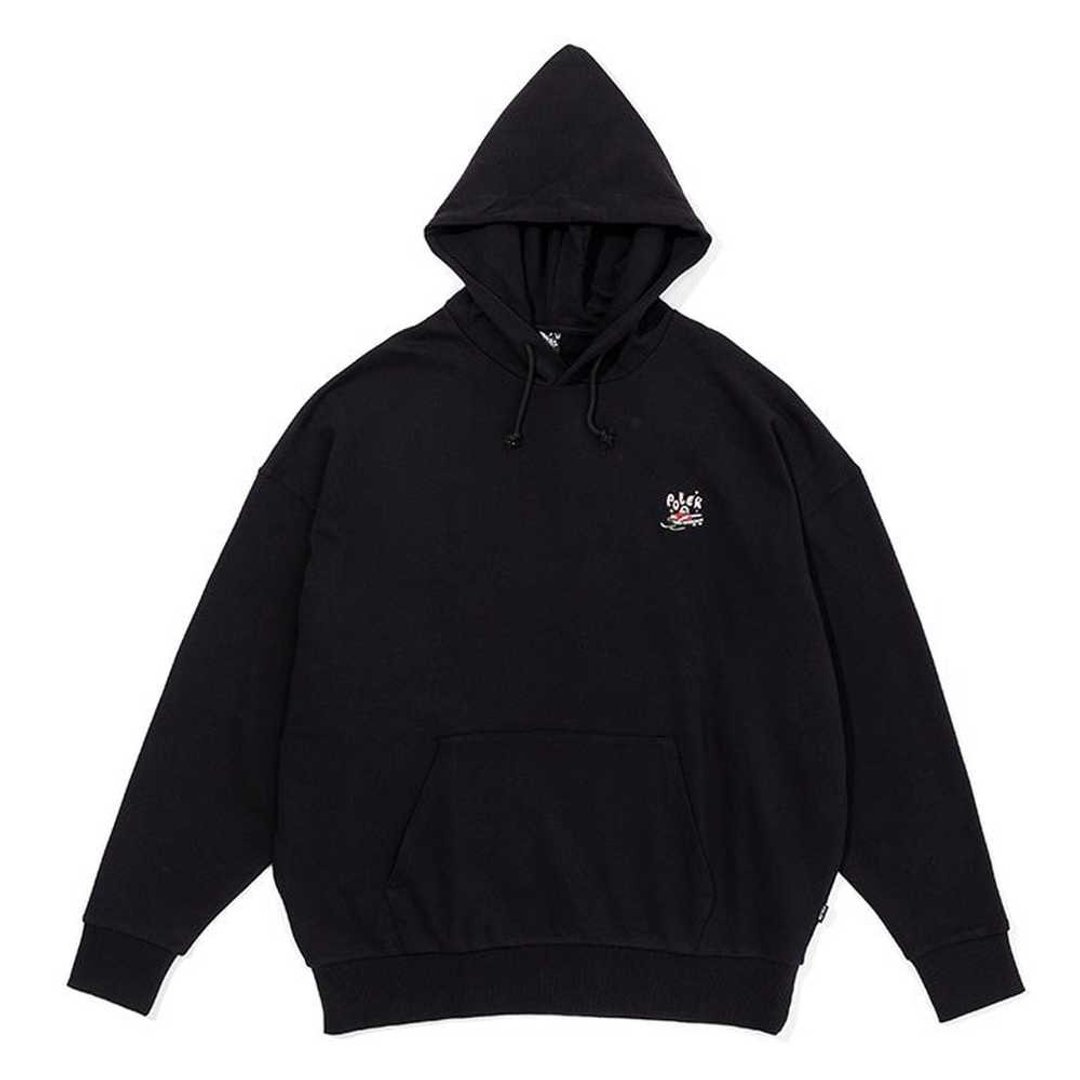 日本限定 POLER SLEDDY HOOD 宽松版连帽上衣 休闲上衣 黑 - 中性连帽卫衣/T 恤 - 其他材质 黑色