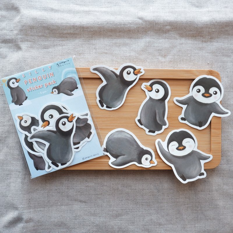 动物贴纸 | 企鹅贴纸包 | penguin sticker pack - 贴纸 - 纸 