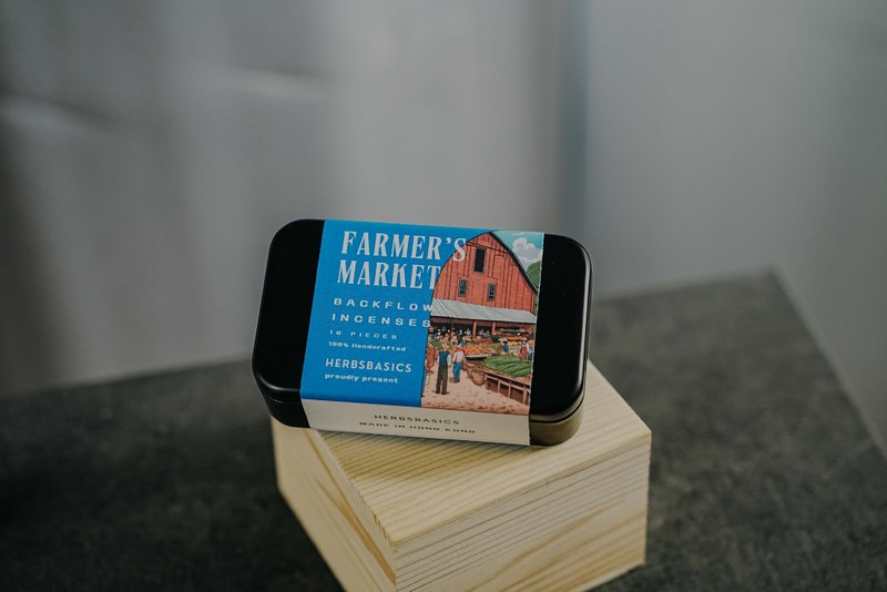 【重温周末市集的自然魅力】Farmer's Market 倒流香 - 香薰/精油/线香 - 木头 蓝色