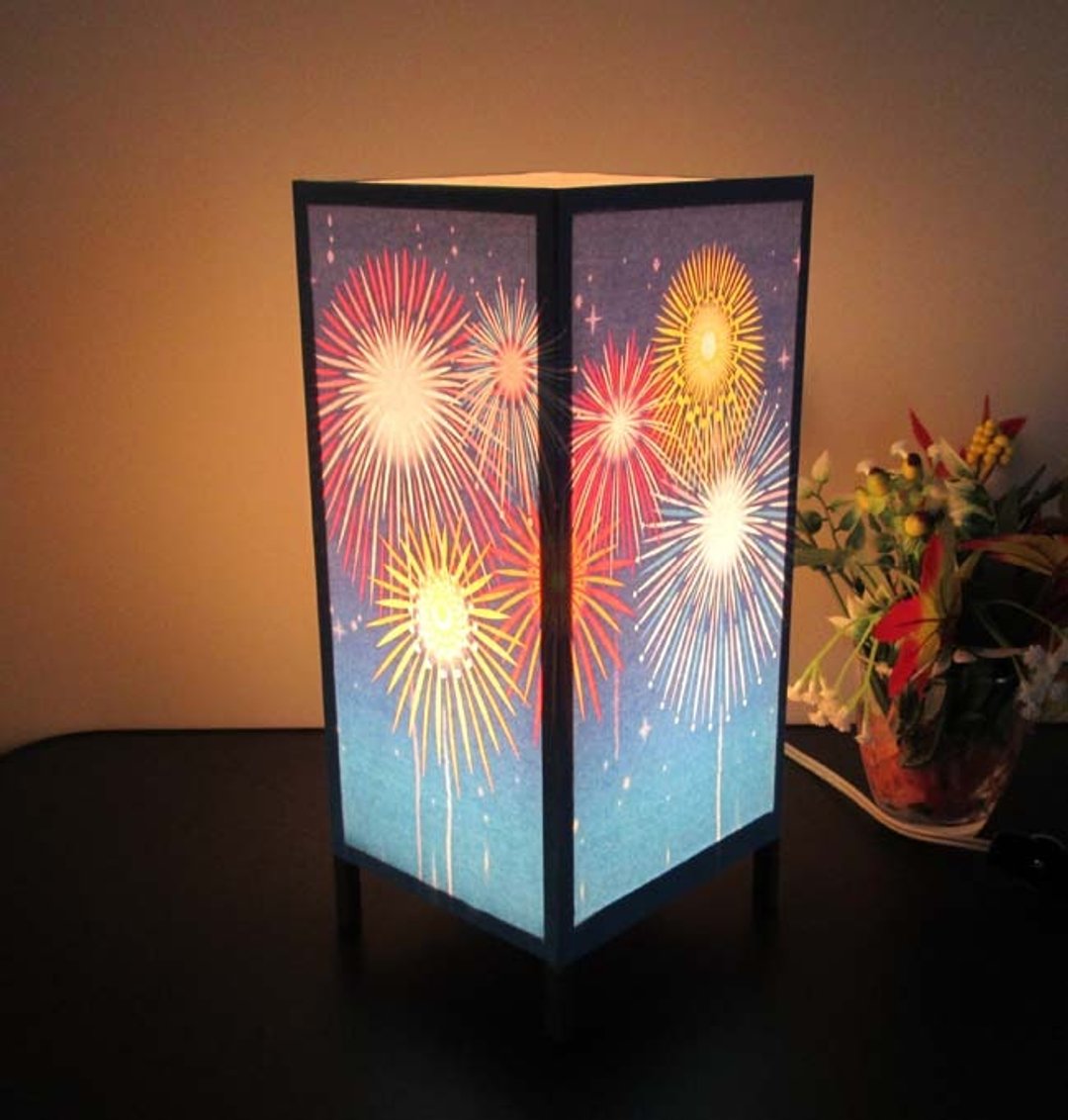 Healing Light Stand-3 form of peace «Mai dream lights hunting of fireworks» - 灯具/灯饰 - 纸 橘色