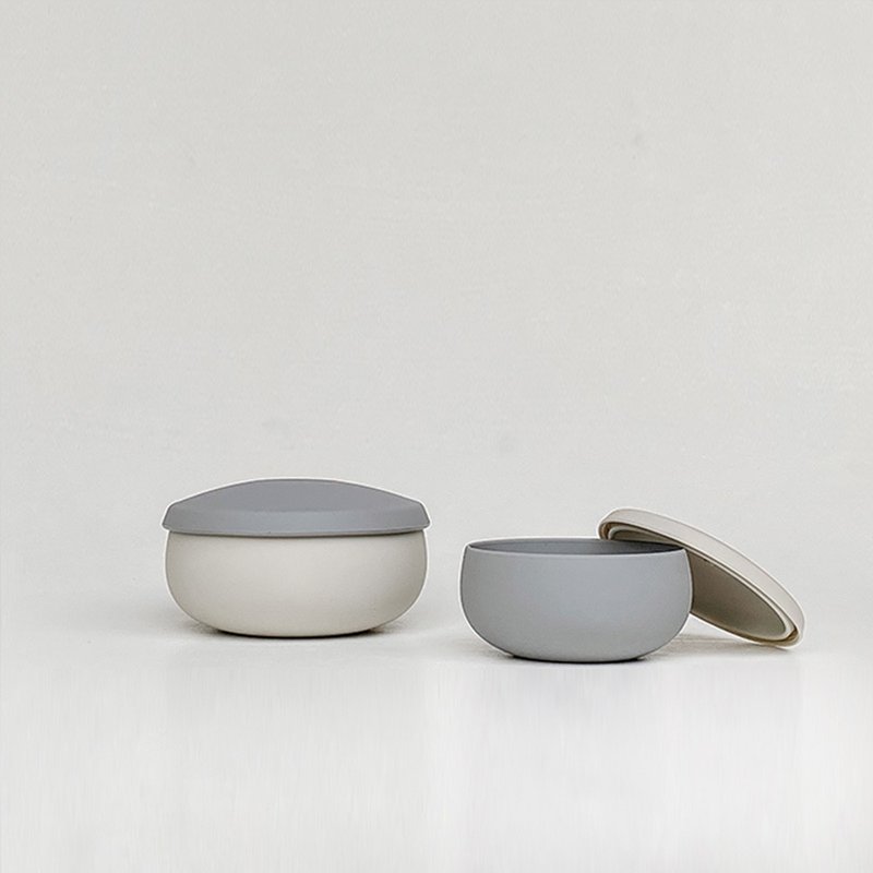 【人气热卖】Besovida  双双全硅胶环保碗 / 云雾灰 - 碗 - 硅胶 