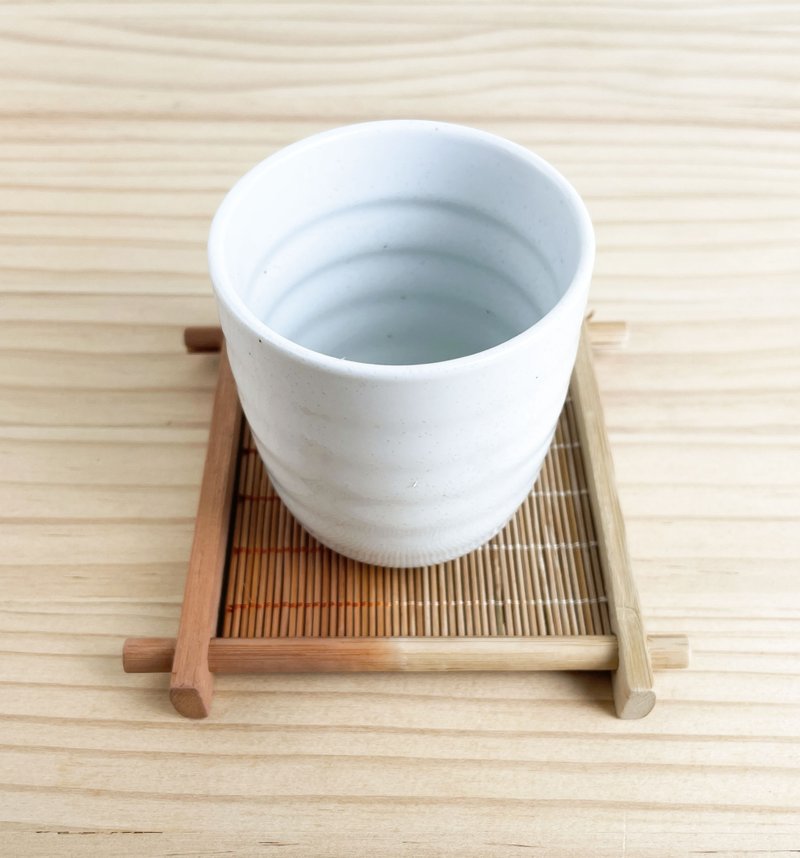 天然染木轴杯垫(茜草染) Natural Dye - 杯垫 - 木头 粉红色