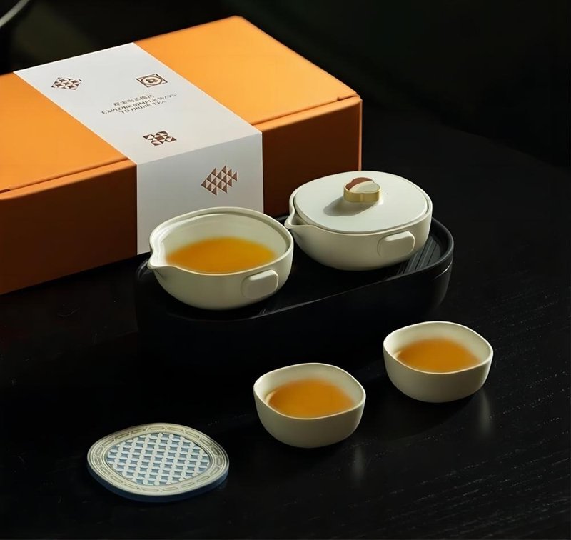 小巨蛋T6×见南花功夫茶具套装 礼物家居 中秋礼物 - 茶具/茶杯 - 陶 