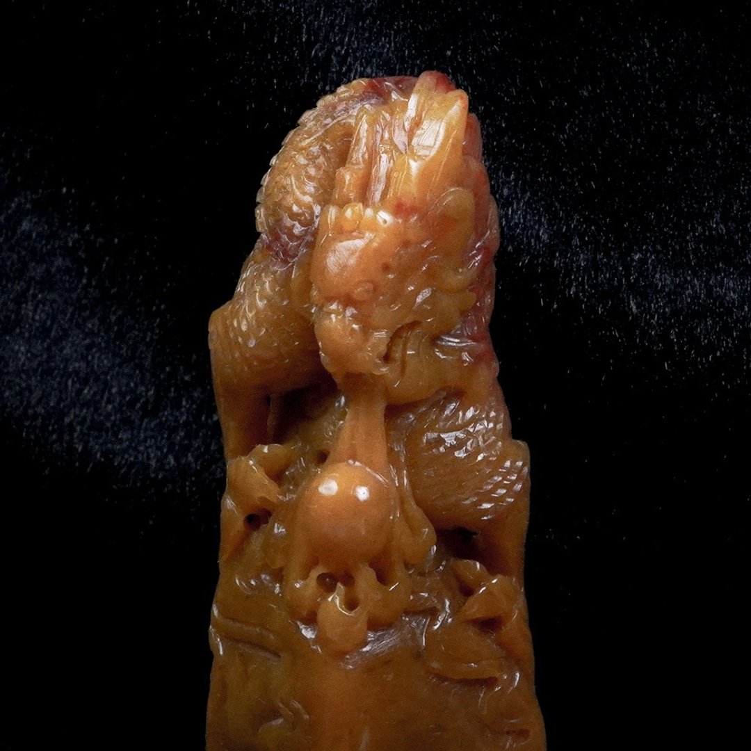 定制化手工印章-|龙印纽老挝石-1.8x1.8CM|送礼手工篆刻印章 - 印章/印台 - 石头 