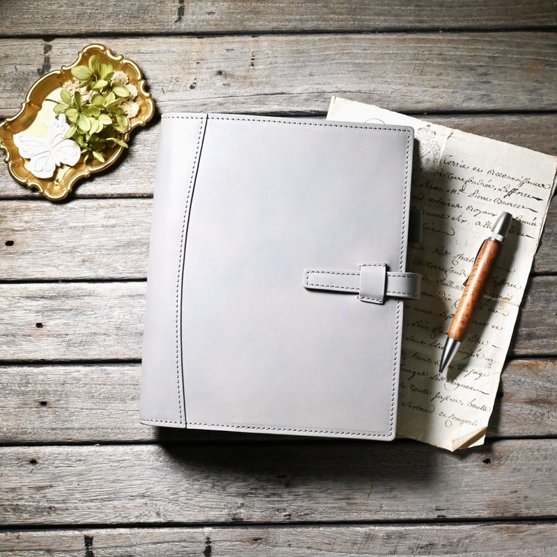 系统手帐 A5 尺寸 真皮 25mm 环 皮革 - 笔记本/手帐 - 真皮 黑色