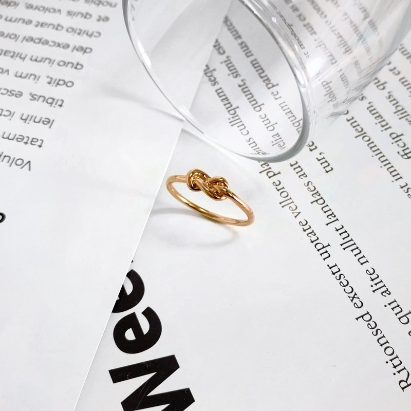 14K | 无尽之结_戒指 - 戒指 - 贵金属 